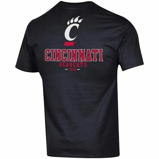 Men's Champion Black Cincinnati Bearcats Stack 2-Hit T-Shirt Men's Champion Black Cincinnati Bearcats Stack 2-Hit T-Shirt -Champion shop unnamed file 8771