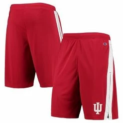 Men's Champion Crimson Indiana Hoosiers Side Stripe Shorts