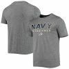 Men's Champion Gray Navy Midshipmen Stack T-Shirt -Champion shop unnamed file 8808
