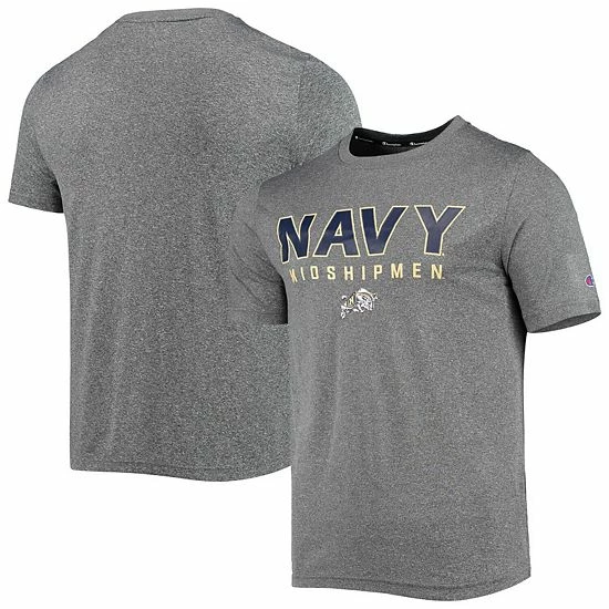 Men's Champion Gray Navy Midshipmen Stack T-Shirt Men's Champion Gray Navy Midshipmen Stack T-Shirt -Champion shop unnamed file 8809