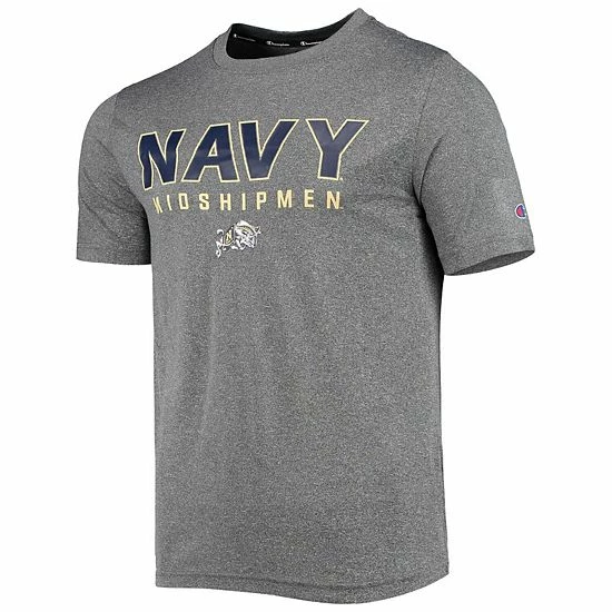 Men's Champion Gray Navy Midshipmen Stack T-Shirt Men's Champion Gray Navy Midshipmen Stack T-Shirt -Champion shop unnamed file 8810