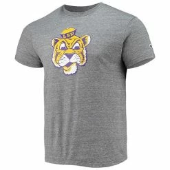Men's Champion Heathered Charcoal LSU Tigers Vault Logo Tri-Blend T-Shirt -Champion shop unnamed file 8840