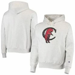 Men's Champion Heathered Gray Cincinnati Bearcats Team Vault Logo Reverse Weave Pullover Hoodie 3 Men's Champion Heathered Gray Cincinnati Bearcats Team Vault Logo Reverse Weave Pullover Hoodie -Champion shop unnamed file 8853