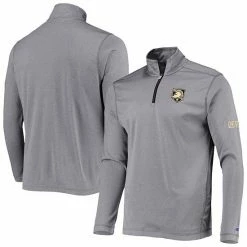Men's Champion Gray Army Black Knights Victory Quarter-Zip Jacket
