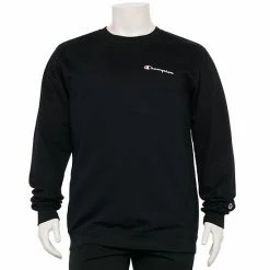 Big & Tall Champion® Powerblend Fleece Sweatshirt Black