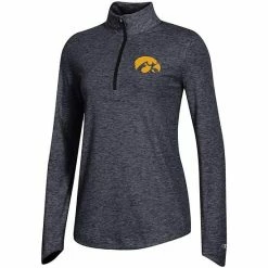 Women's Champion Black Iowa Hawkeyes Field Day Quarter-Zip Jacket -Champion shop unnamed file 8914