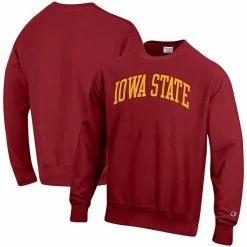 Men's Champion Cardinal Iowa State Cyclones Arch Reverse Weave Pullover Sweatshirt -Champion shop unnamed file 8917