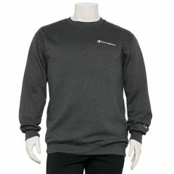 Big & Tall Champion® Powerblend Fleece Sweatshirt Black -Champion shop unnamed file 894