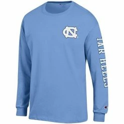 Men's Champion Carolina Blue North Carolina Tar Heels Team Stack Long Sleeve T-Shirt 4 Men's Champion Carolina Blue North Carolina Tar Heels Team Stack Long Sleeve T-Shirt -Champion shop unnamed file 8940