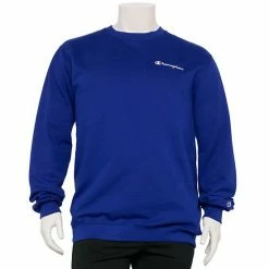 Big & Tall Champion® Powerblend Fleece Sweatshirt Black -Champion shop unnamed file 897