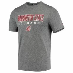 Men's Champion Gray Washington State Cougars Stack T-Shirt -Champion shop unnamed file 8978