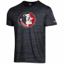 Men's Champion Heathered Black Florida State Seminoles Vault Logo Tri-Blend T-Shirt -Champion shop unnamed file 9007
