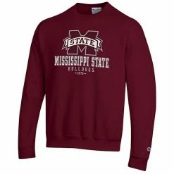 Men's Champion Maroon Mississippi State Bulldogs Team Stack Powerblend Pullover Sweatshirt 4 Men's Champion Maroon Mississippi State Bulldogs Team Stack Powerblend Pullover Sweatshirt -Champion shop unnamed file 9011