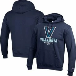 Men's Champion Navy Villanova Wildcats Team Stack Powerblend Pullover Hoodie 3 Men's Champion Navy Villanova Wildcats Team Stack Powerblend Pullover Hoodie -Champion shop unnamed file 9014