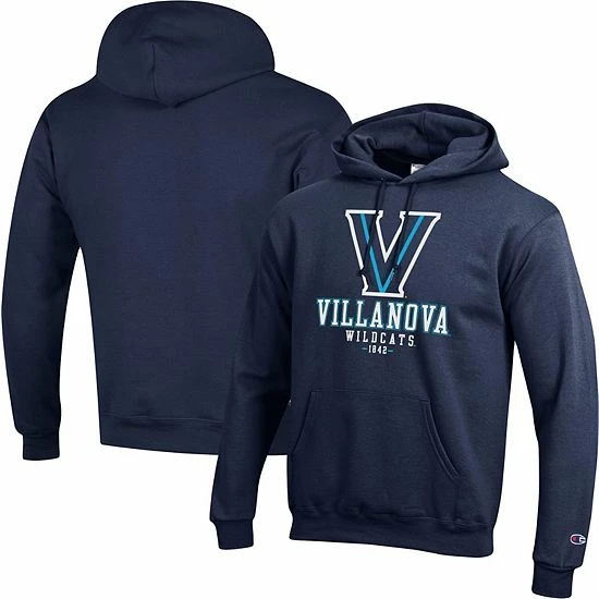Men's Champion Navy Villanova Wildcats Team Stack Powerblend Pullover Hoodie Men's Champion Navy Villanova Wildcats Team Stack Powerblend Pullover Hoodie -Champion shop unnamed file 9014