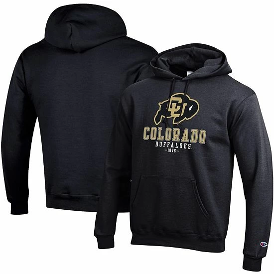 Men's Champion Black Colorado Buffaloes Team Stack Powerblend Pullover Hoodie Men's Champion Black Colorado Buffaloes Team Stack Powerblend Pullover Hoodie -Champion shop unnamed file 9023