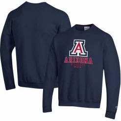 Men's Champion Navy Arizona Wildcats Team Stack Powerblend Pullover Sweatshirt 3 Men's Champion Navy Arizona Wildcats Team Stack Powerblend Pullover Sweatshirt -Champion shop unnamed file 9035