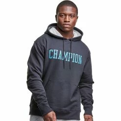 Men's Champion® Graphic Powerblend Fleece Hoodie Black -Champion shop unnamed file 904