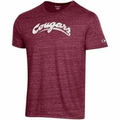 Men's Champion Crimson Washington State Cougars Vault Logo Tri-Blend T-Shirt -Champion shop unnamed file 9044