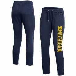 Women's Champion Heathered Navy Michigan Wolverines 2.0 Fleece Pants