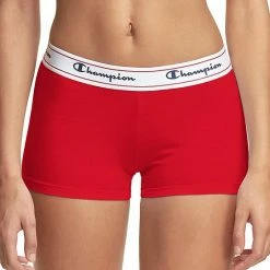 Women's Champion® Stretch Boyshort Panty CH49AS Grey White Logo Print 5 Women's Champion® Stretch Boyshort Panty CH49AS Grey White Logo Print -Champion shop unnamed file 908