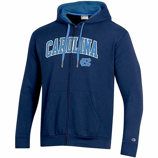 Men's Champion Navy North Carolina Tar Heels Arch Over Logo Applique Full-Zip Hoodie Men's Champion Navy North Carolina Tar Heels Arch Over Logo Applique Full-Zip Hoodie -Champion shop unnamed file 9097