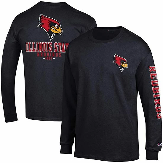 Men's Champion Black Illinois State Redbirds Team Stack Long Sleeve T-Shirt Men's Champion Black Illinois State Redbirds Team Stack Long Sleeve T-Shirt -Champion shop unnamed file 9100