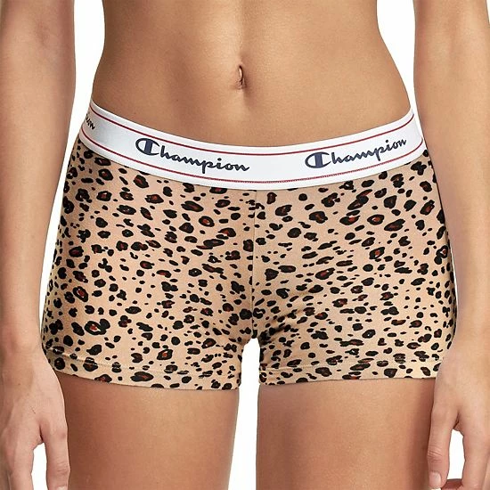 Women's Champion® Stretch Boyshort Panty CH49AS Grey White Logo Print Women's Champion® Stretch Boyshort Panty CH49AS Grey White Logo Print -Champion shop unnamed file 912