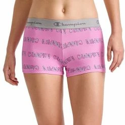 Women's Champion® Stretch Boyshort Panty CH49AS Grey White Logo Print 11 Women's Champion® Stretch Boyshort Panty CH49AS Grey White Logo Print -Champion shop unnamed file 914