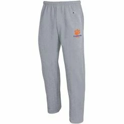 Men's Champion Heathered Gray Clemson Tigers Powerblend Pants