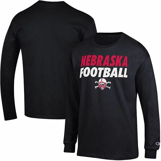 Men's Champion Black Nebraska Huskers Game Ready Football Long Sleeve T-Shirt Men's Champion Black Nebraska Huskers Game Ready Football Long Sleeve T-Shirt -Champion shop unnamed file 9165
