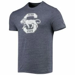 Men's Champion Heathered Navy Penn State Nittany Lions Vault Logo Tri-Blend T-Shirt -Champion shop unnamed file 9170