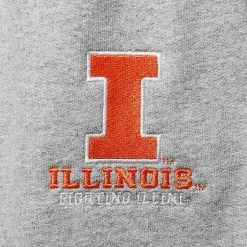 Men's Champion Heathered Gray Illinois Fighting Illini Powerblend Pants -Champion shop unnamed file 9191