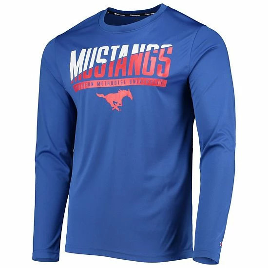 Men's Champion Royal SMU Mustangs Wordmark Slash Long Sleeve T-Shirt Men's Champion Royal SMU Mustangs Wordmark Slash Long Sleeve T-Shirt -Champion shop unnamed file 9228