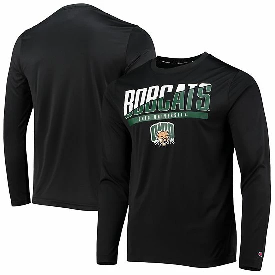 Men's Champion Black Ohio Bobcats Wordmark Slash Long Sleeve T-Shirt Men's Champion Black Ohio Bobcats Wordmark Slash Long Sleeve T-Shirt -Champion shop unnamed file 9233
