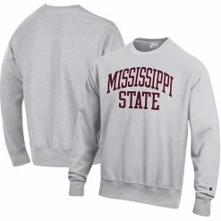 Men's Champion Heathered Gray Mississippi State Bulldogs Arch Reverse Weave Pullover Sweatshirt 3 Men's Champion Heathered Gray Mississippi State Bulldogs Arch Reverse Weave Pullover Sweatshirt -Champion shop unnamed file 9248