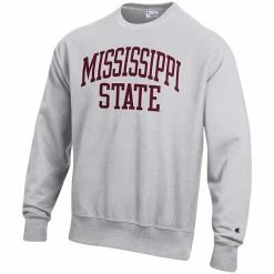 Men's Champion Heathered Gray Mississippi State Bulldogs Arch Reverse Weave Pullover Sweatshirt 4 Men's Champion Heathered Gray Mississippi State Bulldogs Arch Reverse Weave Pullover Sweatshirt -Champion shop unnamed file 9249