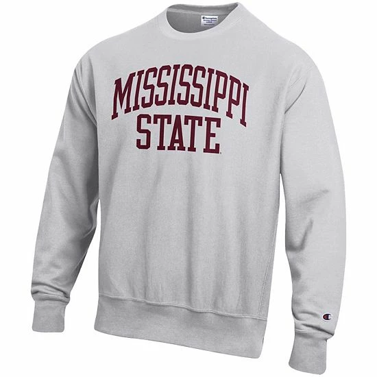 Men's Champion Heathered Gray Mississippi State Bulldogs Arch Reverse Weave Pullover Sweatshirt Men's Champion Heathered Gray Mississippi State Bulldogs Arch Reverse Weave Pullover Sweatshirt -Champion shop unnamed file 9249