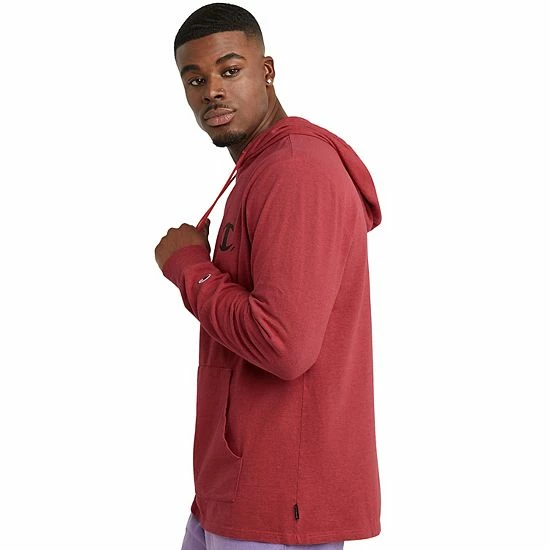 Men's Champion® Middleweight Overdye Hoodie Orange Heather 4 Men's Champion® Middleweight Overdye Hoodie Orange Heather - Image 2