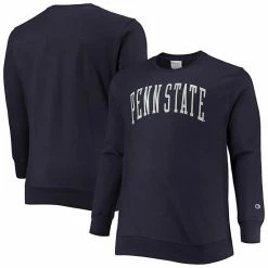 Men's Champion Navy Penn State Nittany Lions Big & Tall Reverse Weave Fleece Crewneck Pullover Sweatshirt -Champion shop unnamed file 9337
