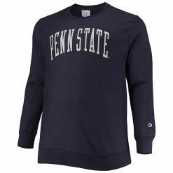 Men's Champion Navy Penn State Nittany Lions Big & Tall Reverse Weave Fleece Crewneck Pullover Sweatshirt -Champion shop unnamed file 9338