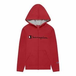 Kids 7-20 Champion® Script Full-Zip Hoodie Oxford Heather 7 Kids 7-20 Champion® Script Full-Zip Hoodie Oxford Heather -Champion shop unnamed file 938
