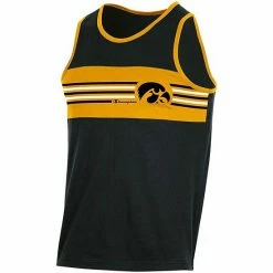 Men's Champion Black Iowa Hawkeyes Colorblock Tank Top -Champion shop unnamed file 9466