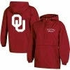 Women's Champion Crimson Oklahoma Sooners Packable Half-Zip Light Rain Jacket