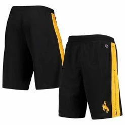 Men's Champion Black Wyoming Cowboys Side Stripe Shorts 3 Men's Champion Black Wyoming Cowboys Side Stripe Shorts -Champion shop unnamed file 9555