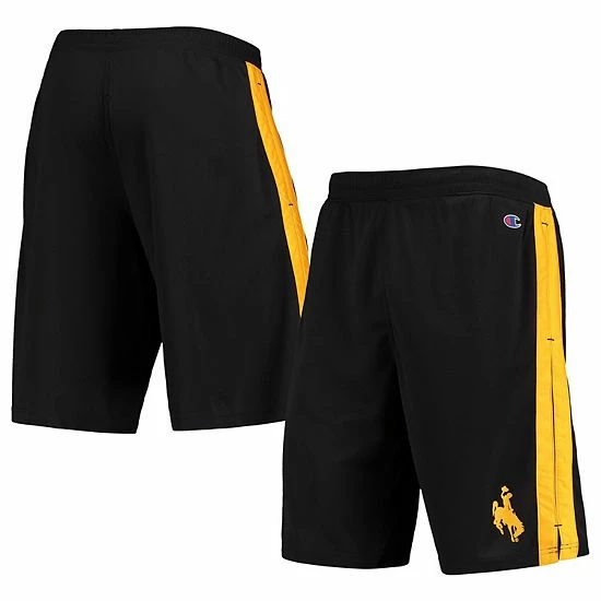 Men's Champion Black Wyoming Cowboys Side Stripe Shorts Men's Champion Black Wyoming Cowboys Side Stripe Shorts -Champion shop unnamed file 9555