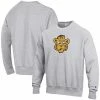 Men's Champion Heathered Gray Missouri Tigers Vault Logo Reverse Weave Pullover Sweatshirt -Champion shop unnamed file 9571