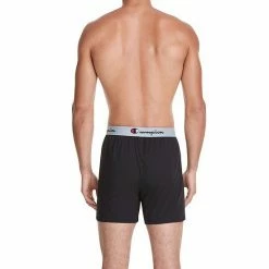Men's Champion 3-Pack Cotton Stretch Knit Boxers Black Grey -Champion shop unnamed file 962