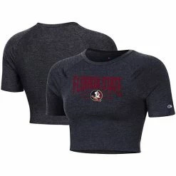 Women's Champion Black Florida State Seminoles Cropped Raglan 1-2 T-Shirt 3 Women's Champion Black Florida State Seminoles Cropped Raglan 1-2 T-Shirt -Champion shop unnamed file 9694