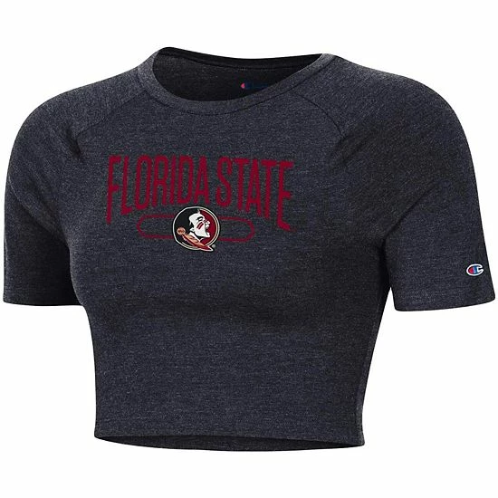 Women's Champion Black Florida State Seminoles Cropped Raglan 1-2 T-Shirt Women's Champion Black Florida State Seminoles Cropped Raglan 1-2 T-Shirt -Champion shop unnamed file 9695